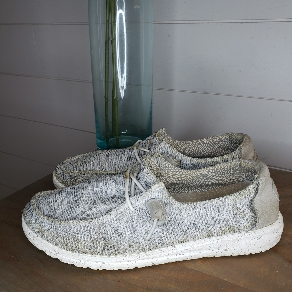 Hey Dude Womens Wendy Stretch Cloud Grey Size 6